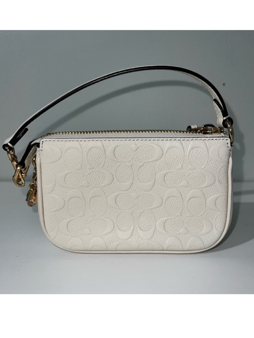 Coach Nolita 15 Embossed Cream Color with Gold Hardware - Picture 4 of 5